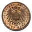 1893-A Germany Prussia Silver 5 Mark Wilhelm II PR-65 PCGS