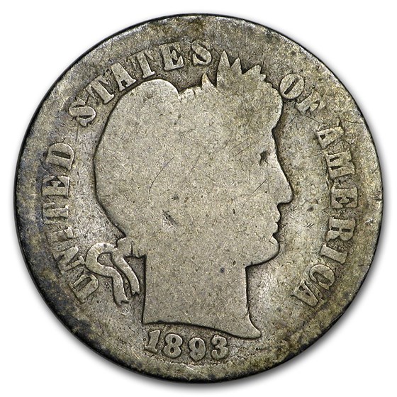 1893 Barber Dime AG 1893 Barber Dime AG