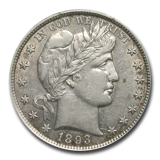 1893 Barber Half Dollar AU-50 PCGS 1893 Barber Half Dollar AU-50 PCGS