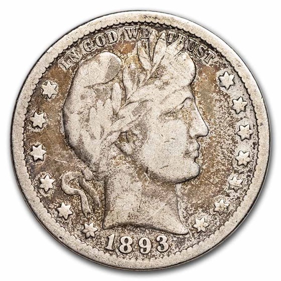1893 Barber Quarter Fine 1893 Barber Quarter Fine