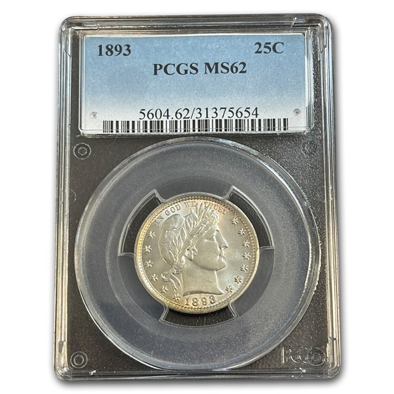 1893 Barber Quarter MS-62 PCGS 1893 Barber Quarter MS-62 PCGS
