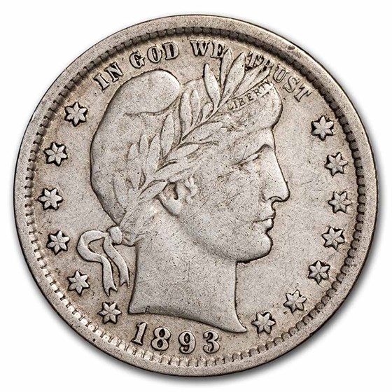 1893 Barber Quarter VF 1893 Barber Quarter VF