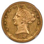 1893-CC $10 Liberty Gold Eagle AU-58 NGC (PL)