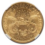 1893-CC $20 Liberty Gold Double Eagle AU-58 NGC