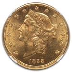 1893-CC $20 Liberty Gold Double Eagle MS-62 NGC