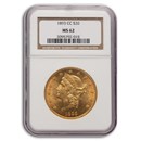 1893-CC $20 Liberty Gold Double Eagle MS-62 NGC