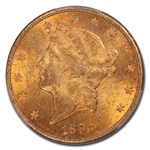 1893-CC $20 Liberty Gold Double Eagle MS-62+ PCGS CAC