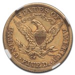 1893-CC $5 Liberty Gold Half Eagle AU-55 NGC
