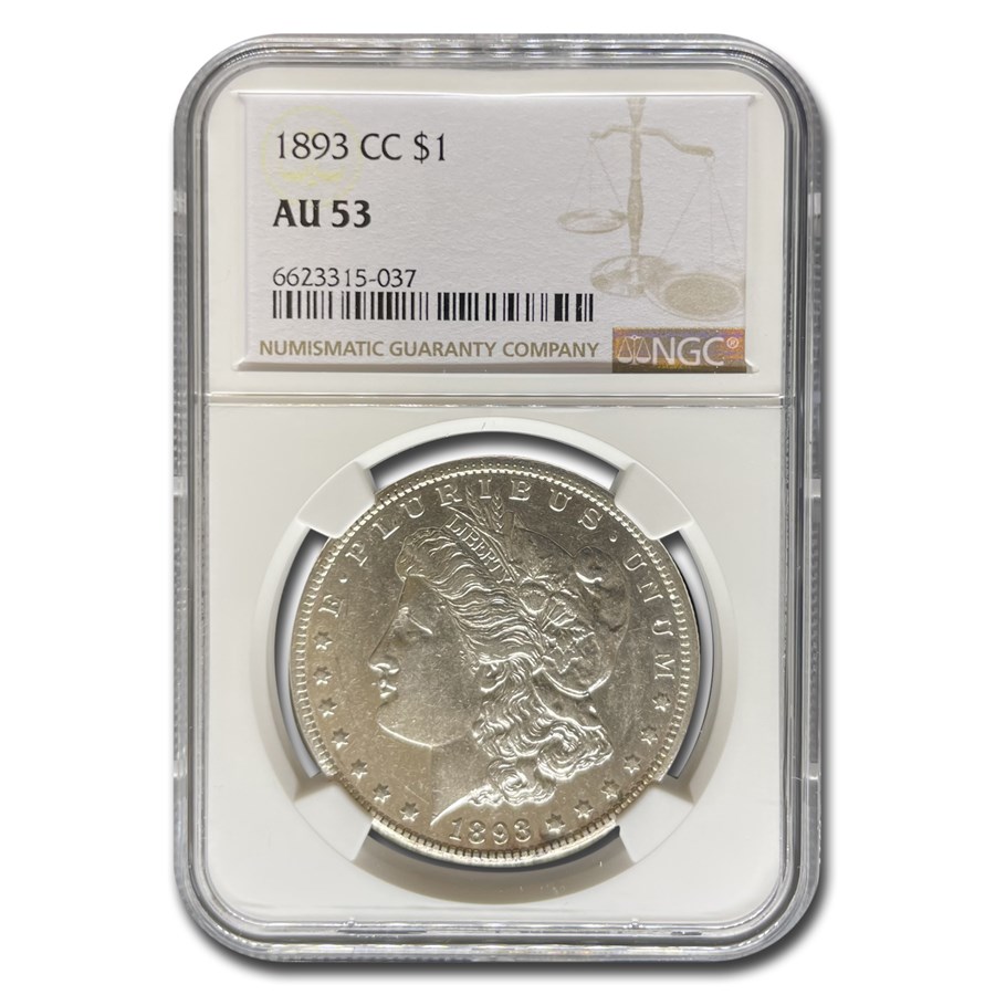 Buy 1893 CC Morgan Dollar AU 53 NGC APMEX silver-dollar-coin-value-checker-how-much-is-a-silver-dollar-worth