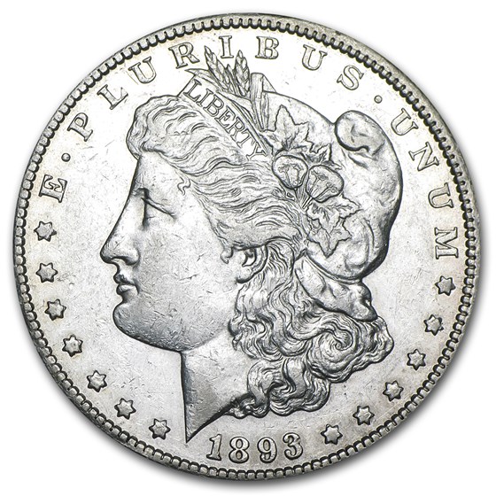 1893-CC Morgan Dollar AU 1893-CC Morgan Dollar AU