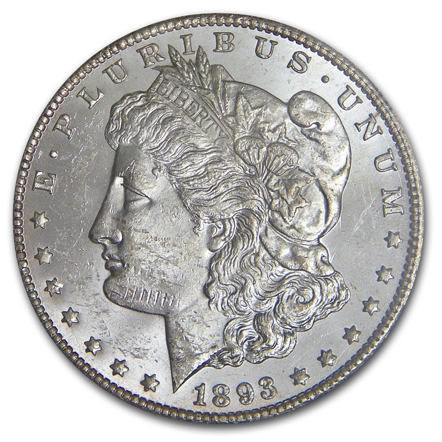 1893-CC Morgan Dollar BU