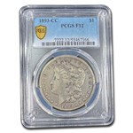 1893-CC Morgan Dollar Fine-12 PCGS
