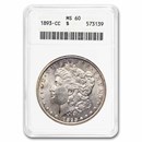1893-CC Morgan Dollar MS-60 ANACS