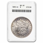 1893-CC Morgan Dollar MS-60 ANACS