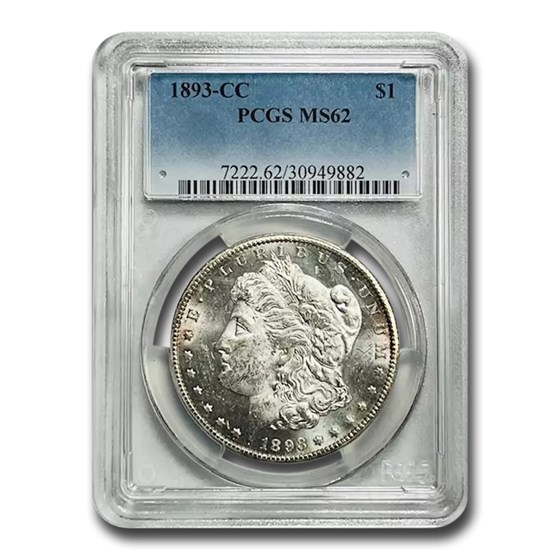 1893-CC Morgan Dollar MS-62 PCGS 1893-CC Morgan Dollar MS-62 PCGS