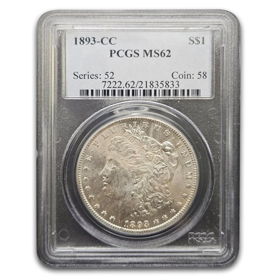 1893-CC Morgan Dollar MS-62 PCGS