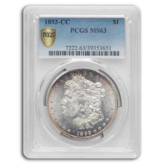 1893-CC Morgan Dollar MS-63 PCGS 1893-CC Morgan Dollar MS-63 PCGS