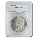 1893-CC Morgan Dollar MS-64 PCGS