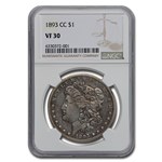 1893-CC Morgan Dollar VF-30 NGC