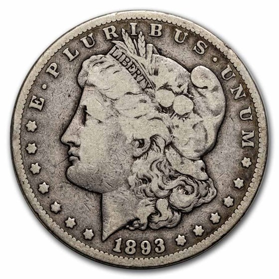 1893-CC Morgan Dollar VG