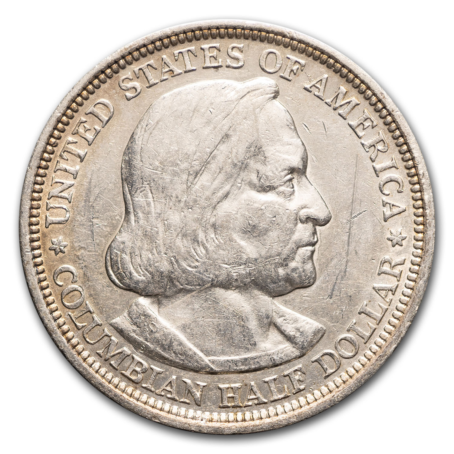 1893 Columbian Expo Half Dollar BU Details (Cleaned)