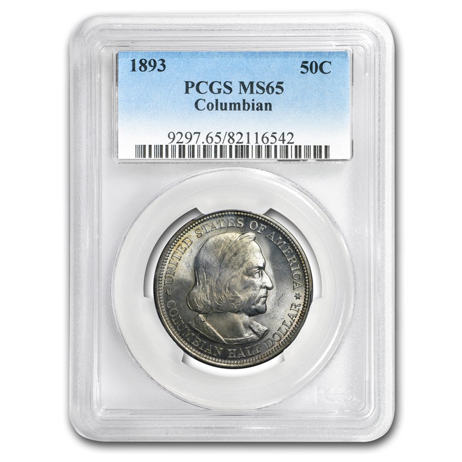 1893 Columbian Expo Half Dollar Commem MS-65 PCGS