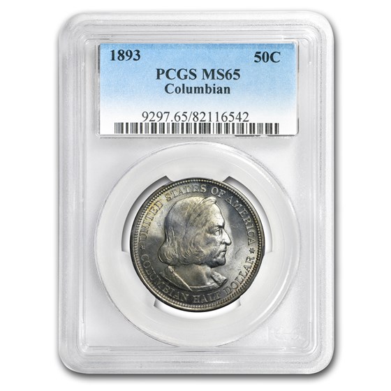 1893 Columbian Expo Half Dollar Commem MS-65 PCGS 1893 Columbian Expo Half Dollar Commem MS-65 PCGS