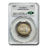 1893 Columbian Expo Half Dollar Expo MS-64+ CACG (Toned)