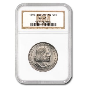 1893 Columbian Expo Half Dollar MS-63 NGC 1893 Columbian Expo Half Dollar MS-63 NGC