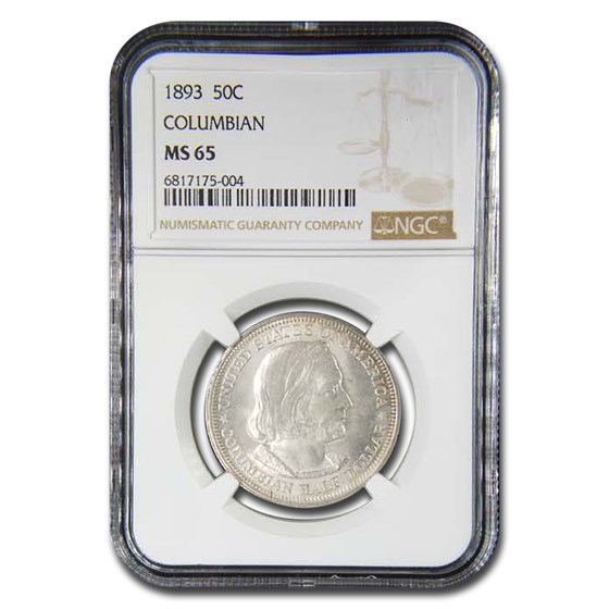 1893 Columbian Expo Half Dollar MS-65 NGC 1893 Columbian Expo Half Dollar MS-65 NGC
