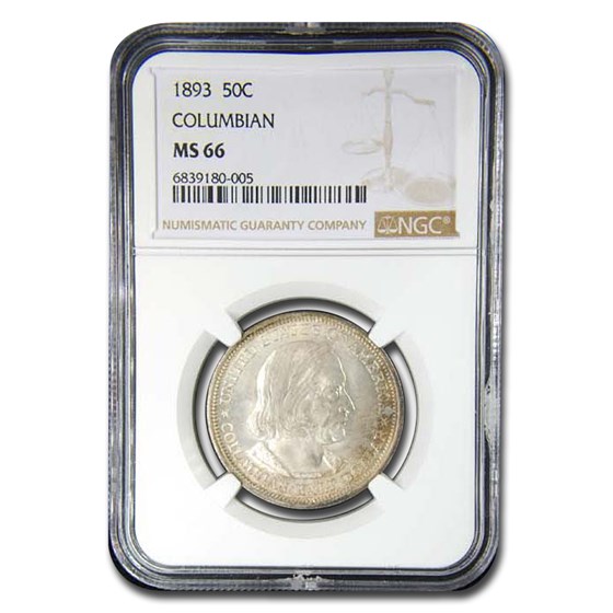 1893 Columbian Expo Half Dollar MS-66 NGC 1893 Columbian Expo Half Dollar MS-66 NGC