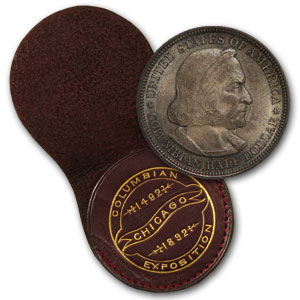Buy 1893 Columbian Half & RARE Columbian Expo Leather Pouch | APMEX