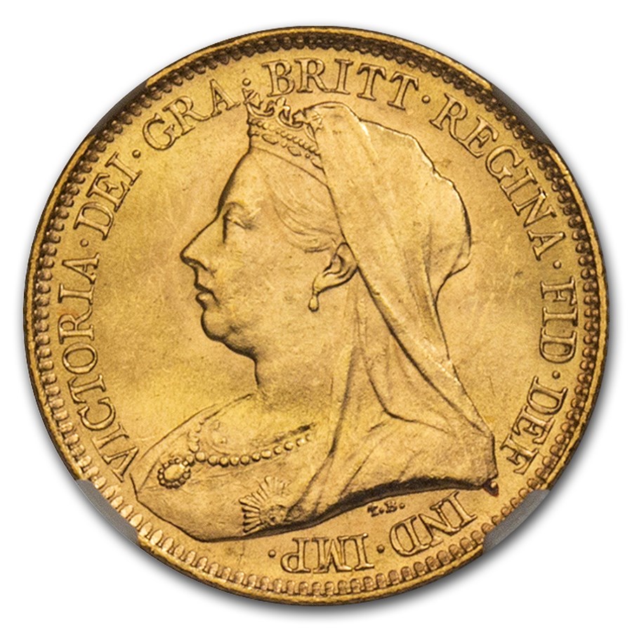 Buy 1893 Great Britain Gold HalfSovereign Victoria MS64+ NGC APMEX