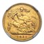 1893 Great Britain Gold Half-Sovereign Victoria MS-65 NGC