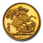 1893 Great Britain Gold Sovereign Victoria PR-66 DCAM PCGS