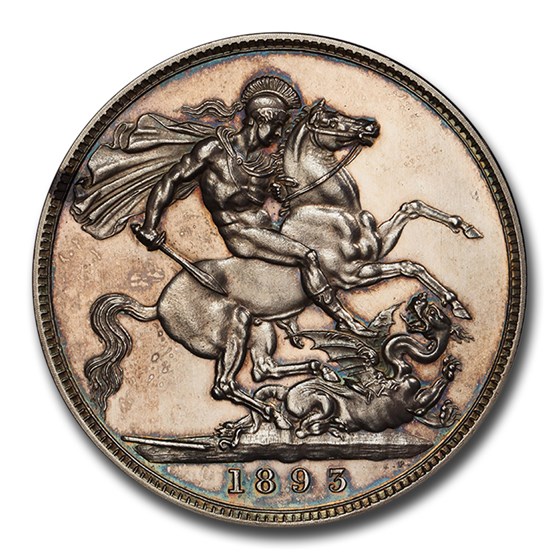 1893 Great Britain Silver Crown Victoria PR-63 PCGS 1893 Great Britain Silver Crown Victoria PR-63 PCGS