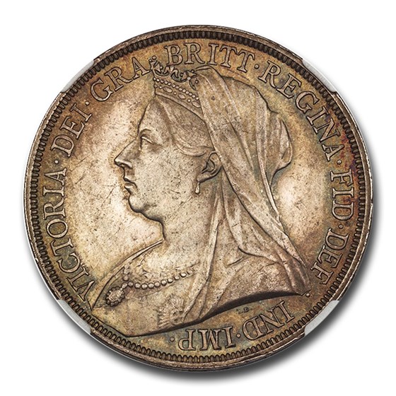 1893 Great Britain Silver Crown Victoria Veil MS-63 NGC 1893 Great Britain Silver Crown Victoria Veil MS-63 NGC