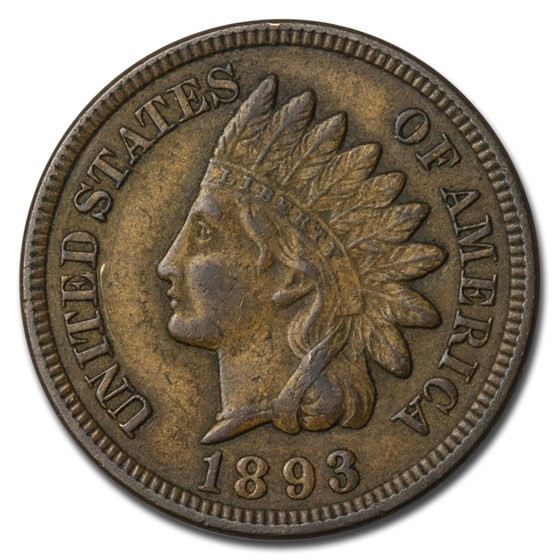 1893 Indian Head Cent AU 1893 Indian Head Cent AU
