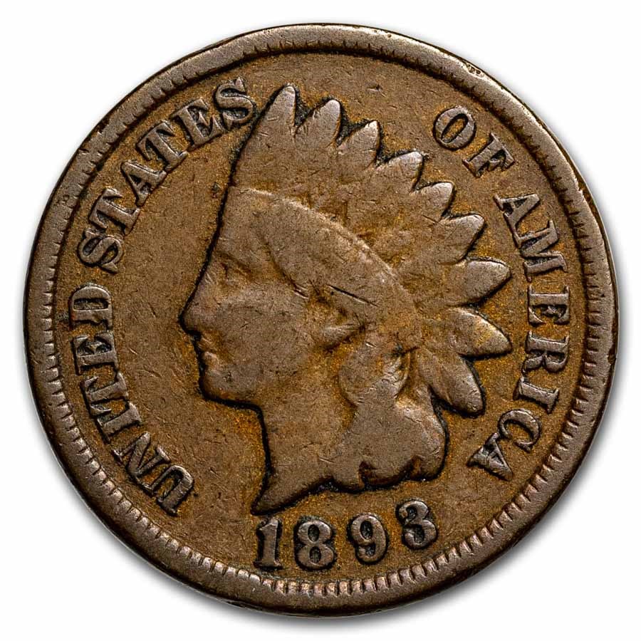 1893 Indian Head Cent Good+
