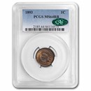 1893 Indian Head Cent MS-64 PCGS CAC (Red/Brown)