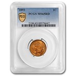 1893 Indian Head Cent MS-65 PCGS (Red)