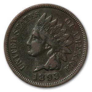 1893 Indian Head Cent VF