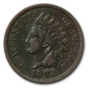 1893 Indian Head Cent VF 1893 Indian Head Cent VF