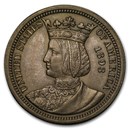 1893 Isabella Commemorative Quarter AU (Toned)