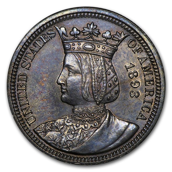 1893 Isabella Commemorative Quarter BU (Toned) 1893 Isabella Commemorative Quarter BU (Toned)