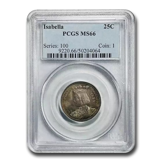 1893 Isabella Commemorative Quarter MS-66 PCGS 1893 Isabella Commemorative Quarter MS-66 PCGS