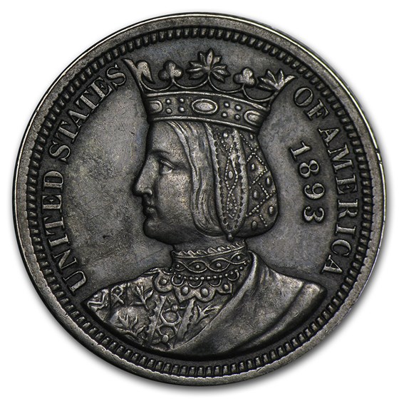 1893 Isabella Commemorative Quarter XF