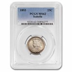 1893 Isabella Quarter MS-62 PCGS