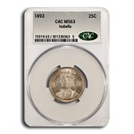 1893 Isabella Quarter MS-63 CACG