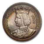 1893 Isabella Quarter MS-63 NGC (Fatty Holder)